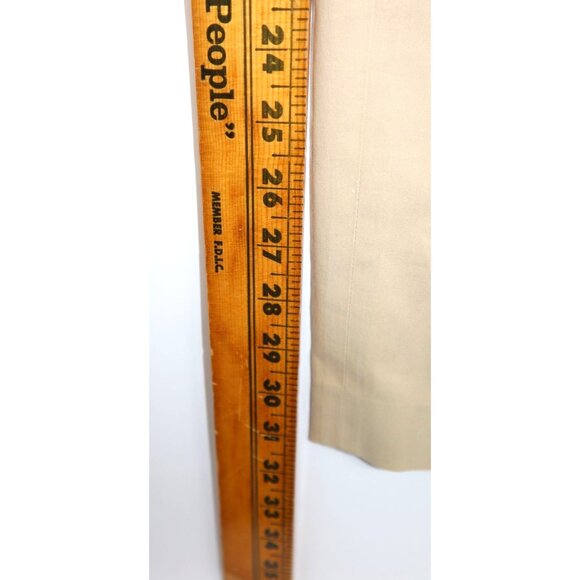 F. By Faconnable Beige Straight Chino Pants Italy Sz 10 Light Academia Preppy - Picture 10 of 10